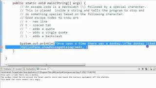 Java - Escape Codes