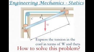 Engineering mechanics solved problem | Method of moments | Principle of moments | Statics 98