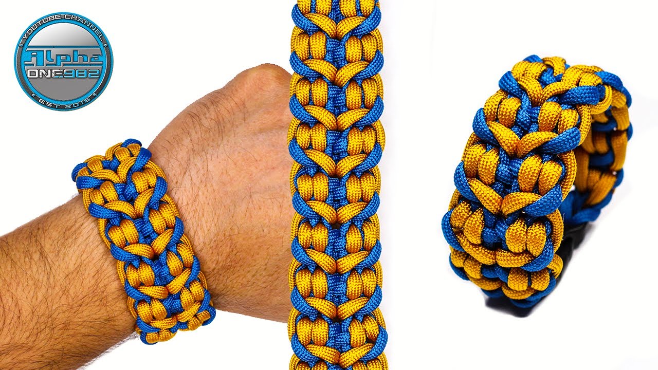 How To Make An Amazing Paracord Bracelet Knot Tutorial Diy Youtube