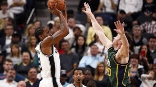 NBA 2K16 Kawhi Leonard \u0026 Spurs Highlights vs Jazz 2015.12.14