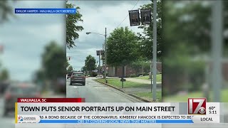 SC town puts up senior portraits on Main Street