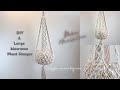 DIY A Large Macrame Plant Hanger | Easy for Macrame Beginners | Design by Dom Macrame