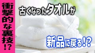 【seeっ得人生】使い古した臭いペラペラなタオルが◯◯で新品同様に！！？