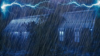 Beat Insomnia \u0026 Stress with Rainfall on Tin Roof | Peaceful Thunderstorm Sounds for Calm