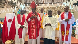 @Diocesedekolwezi: Visite de Mgr Richard KAZADI à Ste famille kapanga et Christ Roi NTITA