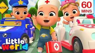 Wheels On The Ambulance Song + More Kids Songs \u0026 Nursery Rhymes by Little World