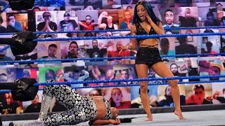 Sasha Banks Turn Heel Attacks Bianca Belair.