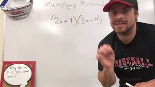 Multiplying Binomials (Distributive Property)