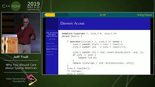 C++Now 2019: Jeff Trull “Why You Should Care about Sparse Matrices”