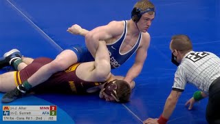 174lbs Jake Allar (Minnesota) fall Cody Surratt (Air Force)