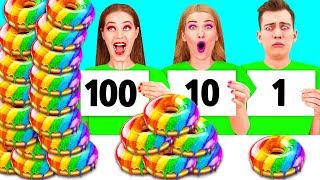 100 Layers of Food Challenge | Funny Situations in Kitchen by PaRaRa Challenge