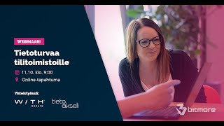 Tietoturvaa tilitoimistoille - Webinaaritallenne