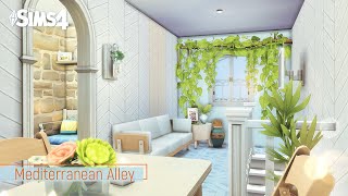 Mediterranean Restaurant with Apartment, interior design│No CC│Sims 4 Stop Motion Build