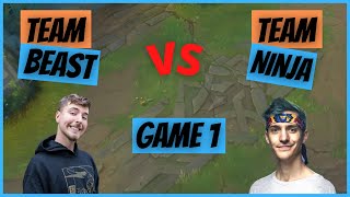 HIGHLIGHTS MrBeast vs Ninja | Game 1