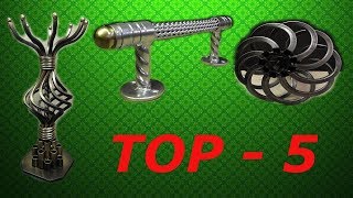 TOP-5! КОРЗИНКА из ПРОФИЛЬНОЙ трубы! Декор-скручивание! КОВАНАЯ ручка. ХОЛОДНАЯ КОВКА СВОИМИ РУКАМИ.