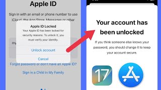 Fixed: Your Apple ID has been locked for security reasons to unlock it you must verify your identity