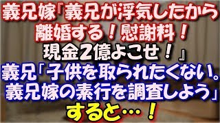 【修羅場】 義兄嫁『義兄が浮気したから離婚する！慰謝料と養育費！都内の駐車場と現金２億よこせ！』家族会議「どうしても子供を取られたくない。義兄嫁の素行を調査しよう」すると…！ スカッと修羅場ラバンダ