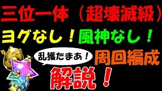 【パーティー解説！】三位一体をヨグ、風神なしで周回する！【パズドラ】