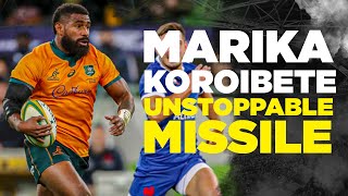 Marika Koroibete Unstoppable Missile | Tries, Spear Tackles \u0026 Strength | Tribueᴴᴰ