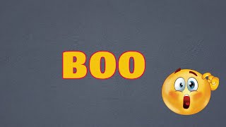 What Does BOO Means || Meanings And Definitions With Example in ENGLISH