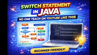 Switch Statement in Java Explained | Syntax, Flowchart & Programs | Java Tutorial for Beginners 2026