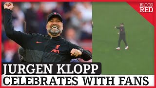 Jurgen Klopp CELEBRATES With Liverpool Fans At Wembley As Reds Reach FA Cup Final | Man City 2-3 LFC
