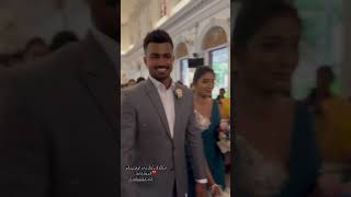 අව්ශ්ක ප්‍රනාන්දුගෙ වෙඩ්න් එක 😍 Avishka fernando wedding #shorts