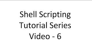 Shell Training 6