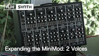 Expanding the MiniMod Part 1 - Adding a 2nd Voice in just 2 or 3 modules (AJH Synth Eurorack tips)