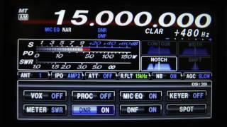 WWV coordinated Universal Time 15 MHz AM FT DX1200