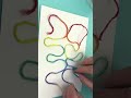 stunning rainbow thread painting paper crafts 🌈✨