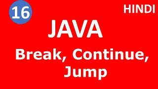Break,Continue jump statement | Part - 16 | Java Tutorial | Tech Talk Tricks