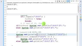 Webjjang JAVA 11-04 String indexOf (웹짱과 함께하는 자바)