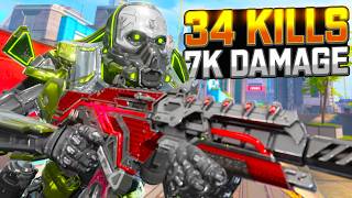 INSANE Caustic 34 KILLS and 7,000 Damage Apex Legends