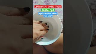 COMO REMOVER UNHAS POSTIÇAS #dicas #unhas #beleza #shorts