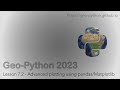 Geo-Python 2023 Lesson 7.2 - Advanced plotting using pandas/Matplotlib