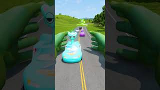 Funny Cars Against Hulk Smash Hands! – BeamNG.drive