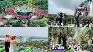 滨海花园的观景台与银色花园 Super tree observatory \u0026 Silver Garden