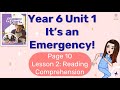 【Year 6 Academy Stars】Unit 1 | It's An Emergency! | Lesson 2 | Reading Comprehension | Page 10