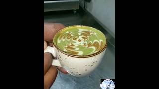 pistachio latte best one.👈🌊 කොළ පාටින්