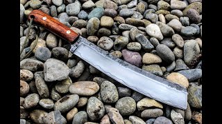 Forging A San Mai Parang Camp Knife Chopper, Start To Finish Bladesmithing and Knifemaking