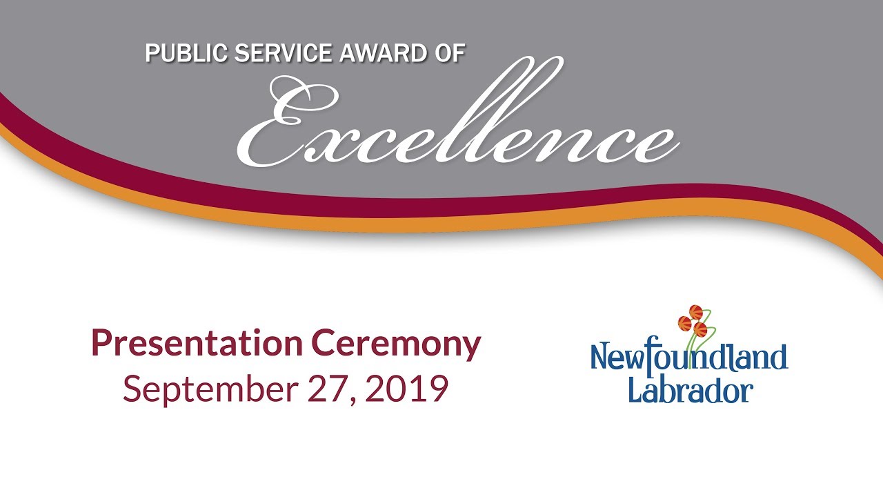 Public Service Award Of Excellence Presentation Ceremony - YouTube