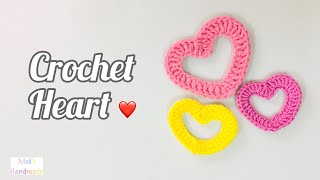 How to crochet a heart | Crochet Heart Appliqué