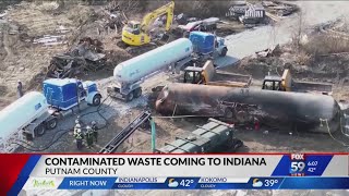 Indiana officials on train derailment waste coming to Putnam County landfill