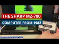 The Sharp MZ-700 computer from 1982. Games, basic and restoration