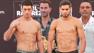 ZURDO RAMIREZ VS DMITRY BIVOL • FULL WEIGH IN & FACE OFF VIDEO