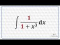 Integrate 1/(1+x^3)