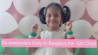 ರಾಷ್ಟ್ರೀಯ ಹೆಣ್ಣು ಮಕ್ಕಳ ದಿನದ ಶುಭಾಶಯಗಳು| Happy Girl Child Day | राष्ट्रीय बालिका दिवस | 24th January |