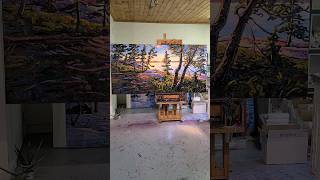 8 foot painting Time-lapse! #shorts #viral #art