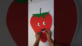 DIY Paper Strawberry 🍓 #nivyacraftidea #shortsfeed #youtubeshorts #diy #viral #trending #craft